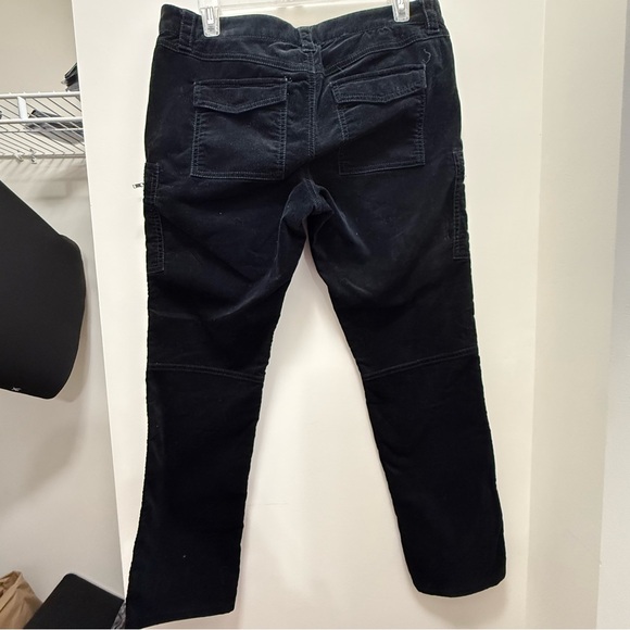 Ann Taylor Loft moto zip‎ crush velvet pants - Picture 2 of 4